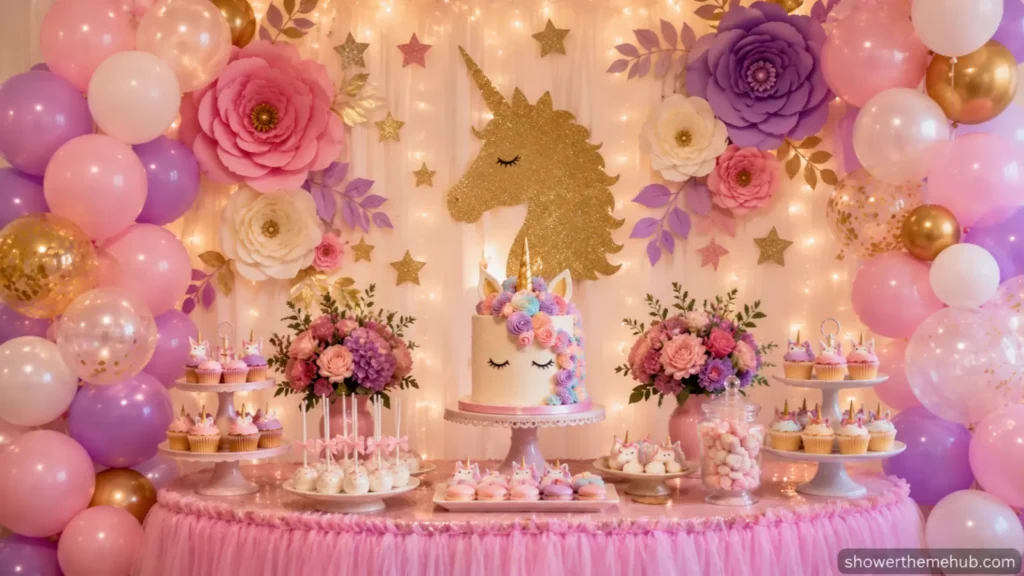 6 Indoor Unicorn Birthday Decorations