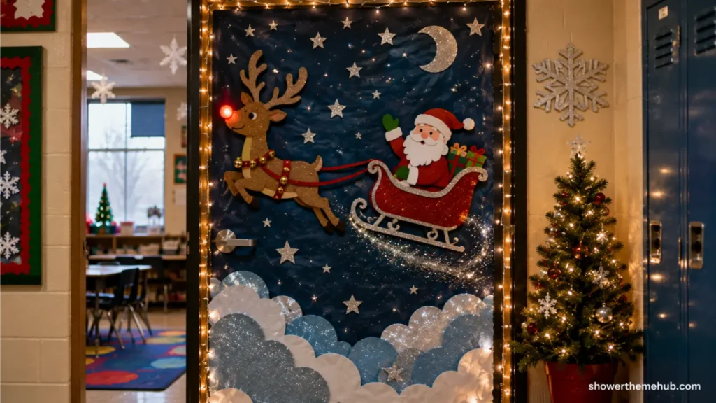 Fun Classroom Christmas Door Decoration Ideas for Kids