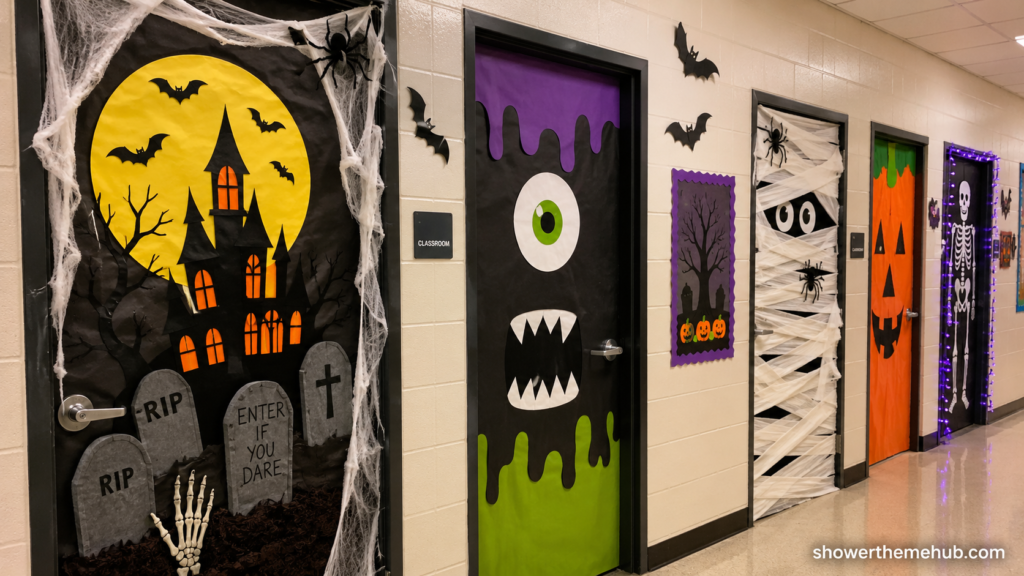 Halloween Door Decorations for School: 25+ Fun Door Displays