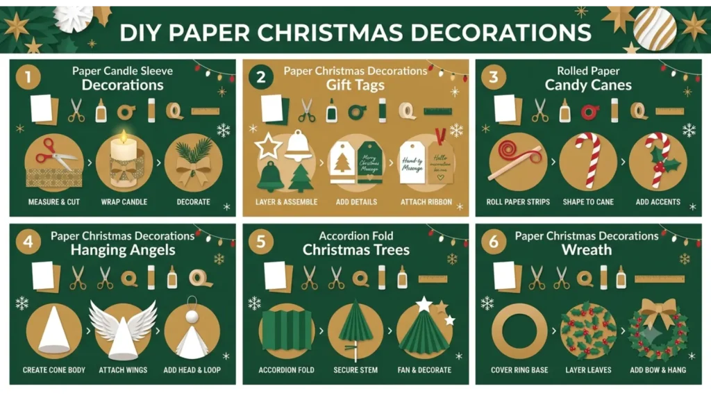 DIY Paper Christmas Decorations