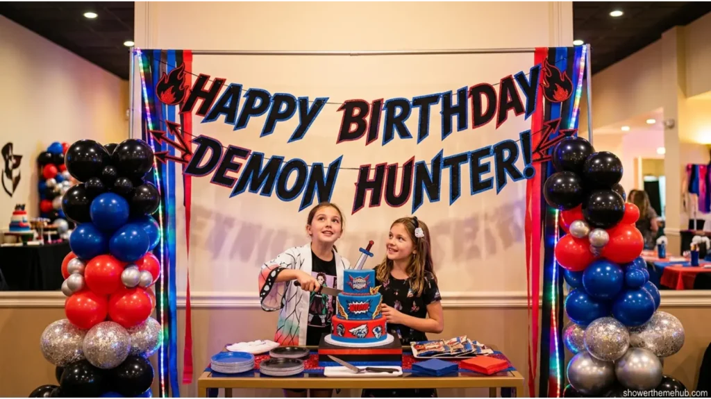 DIY k pop demon hunters party decroations Ideas